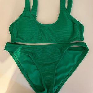 Green Target swimsuit